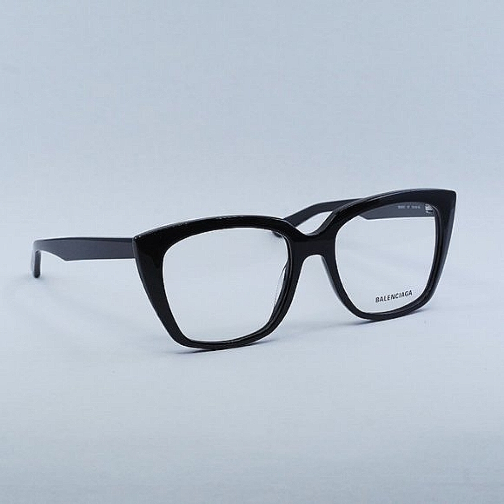 Balenciaga BB0062O 001 Cat Eye Eyeglasses 53mm - Black